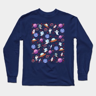 Galaxy Face Mask, Galaxy face Mask for kids. Long Sleeve T-Shirt